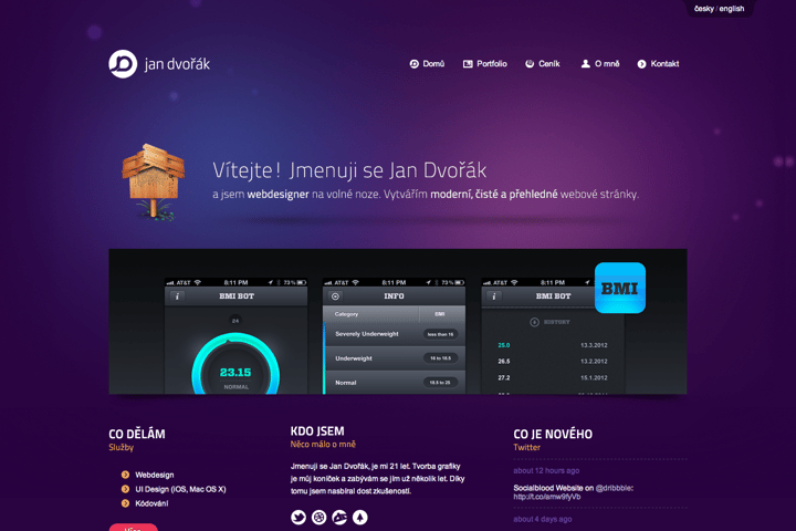 Jan Dvorak website preview
